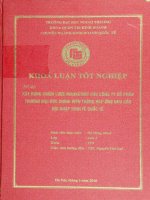 xây dựng chiến lược marketing cho công ty cổ phần thương mại bưu chính viễn thông đáp ứng nhu cầu hội nhập kinh tế quốc tế