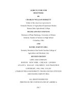 AGRICULTURE FOR BEGINNERS BY CHARLES WILLIAM BURKETT ppt