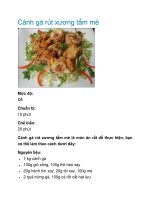 Cánh gà rút xương tẩm mè ppt