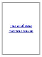 Tăng sức đề kháng chống bệnh cảm cúm pdf