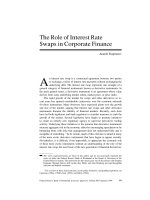 The Role of Interest Rate Swaps in Corporate Finance doc