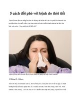 5 cách đối phó với bệnh do thời tiết pot