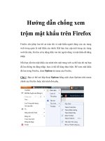 Hướng dẫn chống xem trộm mật khẩu trên Firefox pptx