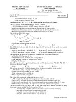 Đề Thi Thử Đại Học Khối B Sinh 2013 - Phần 4 - Đề 1 docx