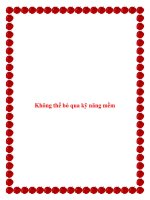 Không thể bỏ qua kỹ năng mềm. pptx