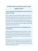 Đã đến lúc phải suy nghĩ thận trọng về nghề nghiệp của bạn!! ppt