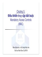 Chương 5: Điều khiển truy cập bắt buộc Mandatory Access Controls doc