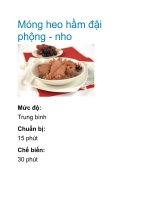 Móng heo hầm đậi phộng - nho pptx