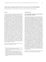 Volatile organic compound emission and other trace gases from selected animal buildings ppt