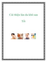 Cải thiện làn da khô sau Tết pdf