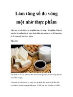 Làm tăng số đo vòng một nhờ thực phẩm potx