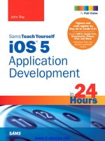 Sams Teach Yourself iOS 5 Application Development in 24 Hours potx