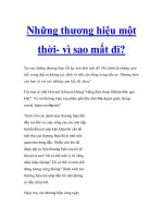 Những thương hiệu một thời- vì sao mất đi? potx