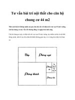 Tư vấn bài trí nội thất cho căn hộ chung cư 44 m2 potx