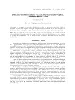 Các bài toán tối ưu hóa trong mạng viễn thông: Nghiên cứu phân loại. doc