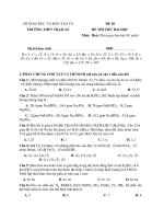 SỞ GIÁO DỤC VÀ ĐÀO TẠO TN TRƯỜNG THPT TRẠICAU ĐỀ 40 doc