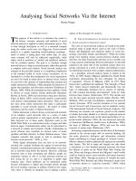 Analysing Social Networks Via the Internet doc