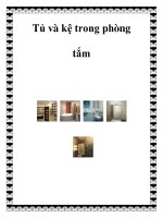 Tủ và kệ trong phòng tắm pptx