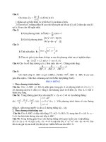 Đề Thi Thử Đại Học Khối A, A1, B, D Toán 2013 - Phần 34 - Đề 17 pptx