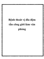 Bệnh thoát vị đĩa đệm tấn công giới làm văn phòng pptx