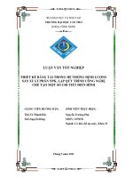 thiết kế băng tải trong hệ thống định lượng sản xuất phân npk, lập quy trình công nghệ chế tạo một số chi tiết điển hình