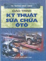 giáo trình kỹ thuật sửa chữa ô tô