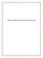 Một số bài thuốc Nam đơn giản chữa viêm mũi. doc