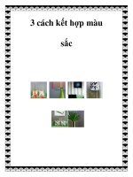 3 cách kết hợp màu sắc doc