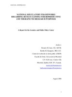 NATIONAL REGULATORY FRAMEWORKS REGARDING HUMAN CLONING FOR REPRODUCTIVE AND THERAPEUTIC/RESEARCH PURPOSES pdf