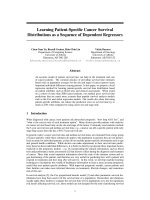 Learning Patient-Speciﬁc Cancer Survival Distributions as a Sequence of Dependent Regressors docx