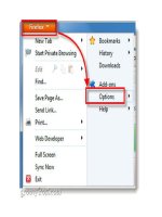 .Thiết lập đồng bộ dữ liệu với Firefox 4 trên điện thoại (Phần 1) docx