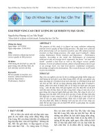 GIẢI PHÁP NÂNG CAO CHẤT LƯỢNG DU LỊCH DỊCH VỤ HẬU GIANG potx