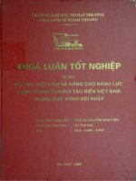 đội tàu việt nam và nâng cao năng lực cạnh tranh của đội tàu biển việt nam trong quá trình hội nhập