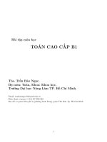 Bài tập toán cao cấp 1 lần 1