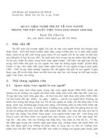 Báo cáo khoa học:Quan niệm nghệ thuật về con người trong truyện ngắn Việt Nam giai đoạn 1940-1945 doc
