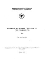 REINFORCED ASPHALT OVERLAYS FOR PAVEMENTS - UNIVERSITY OF NOTTINGHAM DEPARTMENT OF CIVIL ENGINEERING doc