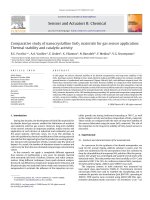 comparative study of nanocrystalline sno2 materials for gas sensor application