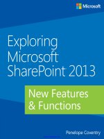 Exploring Microsoft SharePoint 2013: New Features & Functions pot