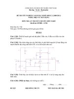 đề thi lí thuyết tốt nghiệp khóa 2 - điện tử dân dụng - mã đề thi đtdd - lt (50)