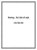 Đường - Kẻ thù số một của làn da docx