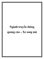 Ngành truyền thông quảng cáo – Xe song mã doc