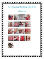 Áo vải cực đẹp cho những cuốn sổ tay của chị em doc