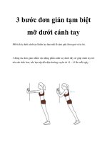 3 bước đơn giản tạm biệt mỡ dưới cánh tay pot