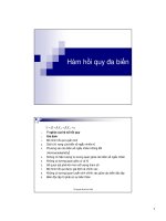 Lý thuyết hàm hồi qui đa biến