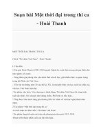 Soạn bài Một thời đại trong thi ca - Hoài Thanh potx