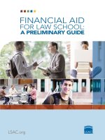 FINANCIAL AID FOR LAW SCHOOL: A PRELIMINARY GUIDE doc