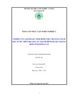 BÁO CÁO THỰC TẬP NGHIÊN CỨU ĐÁNH GIÁ TÌNH HÌNH THU CHI NGÂN SÁCH NHÀ NƯỚC TRÊN ĐỊA BÀN XÃ THANH BÌNH HUYỆN TRẢNG BOM TỈNH ĐỒNG NAI docx