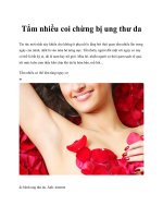 Tắm nhiều coi chừng bị ung thư da docx