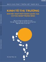 Kinh tế thị trường khi Việt Nam trở thành quốc gia có thu nhập trung bình ppt