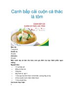 Canh bắp cải cuộn cá thác lá tôm docx